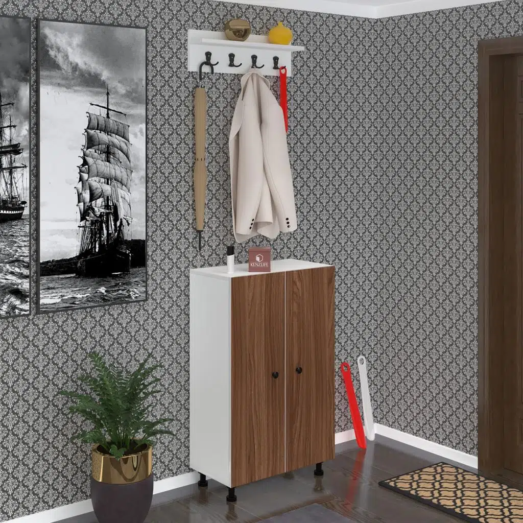 Kenzlife portmanto ayakkabılık ve askılık kalçın6 cvzbyz 98*060*32 onsekiz çift ayakkabı kapasitesi