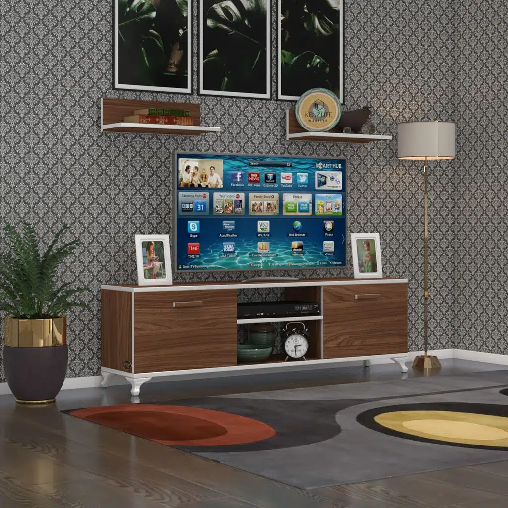 Kenzlife televizyon sehpası berlin 120 cvz tv ünitesi raflı