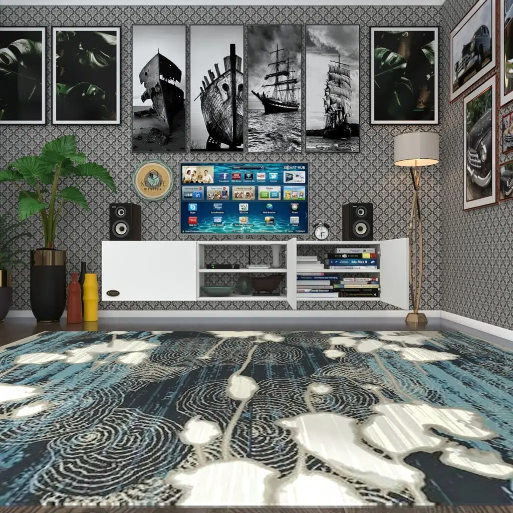 Kenzlife televizyon sehpası duvar ünitesi paris byz 038*180*32 tv ünitesi duvara monte ayaksız