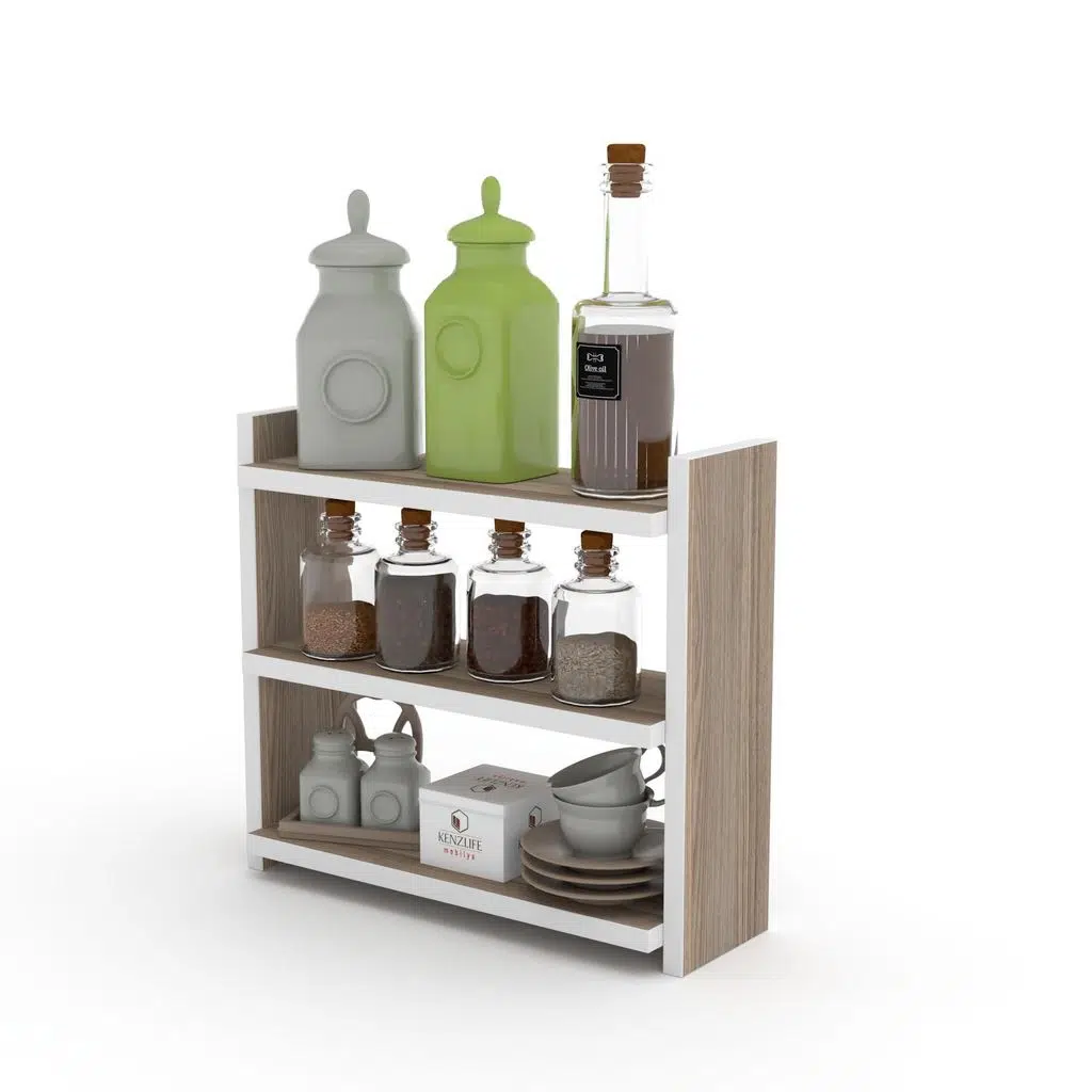 Kenzlife tezgah üstü mutfak rafı muhittin crd 39*39*13