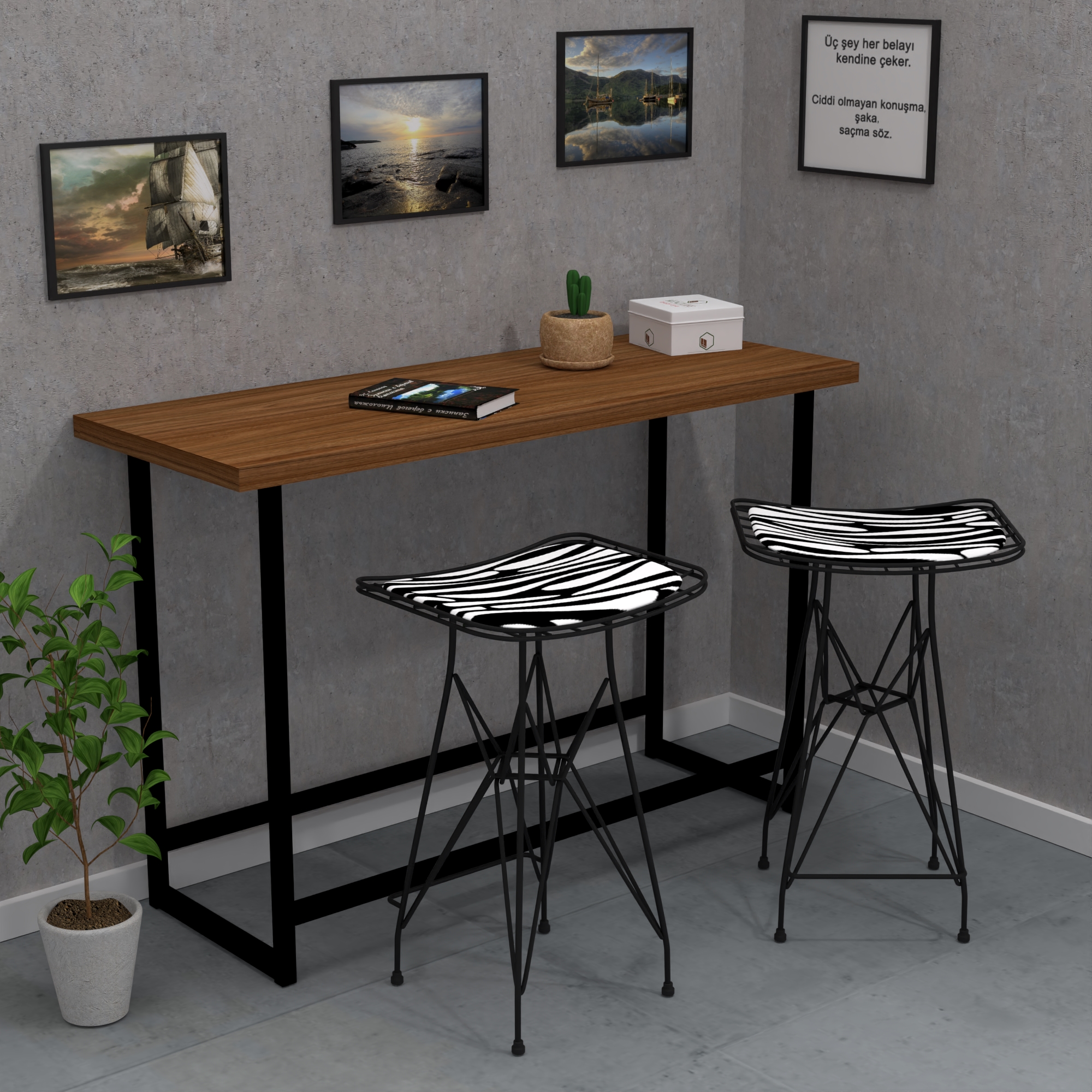 Knsz kafes tel bar taburesi 1 li artis65 syhbonar ofis cafe bahçe mutfak