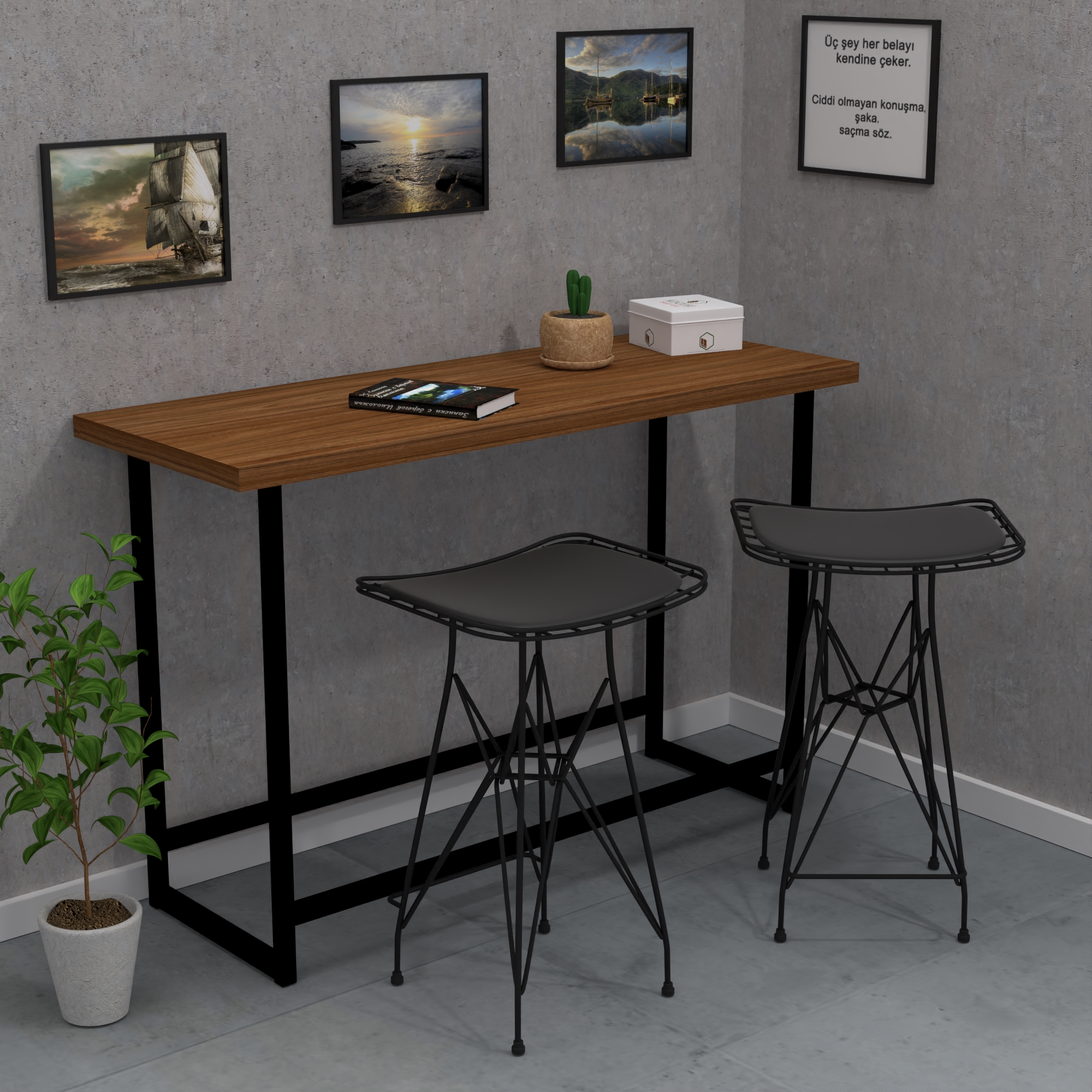 Knsz kafes tel bar taburesi 1 li artis65 syhsyh ofis cafe bahçe mutfak