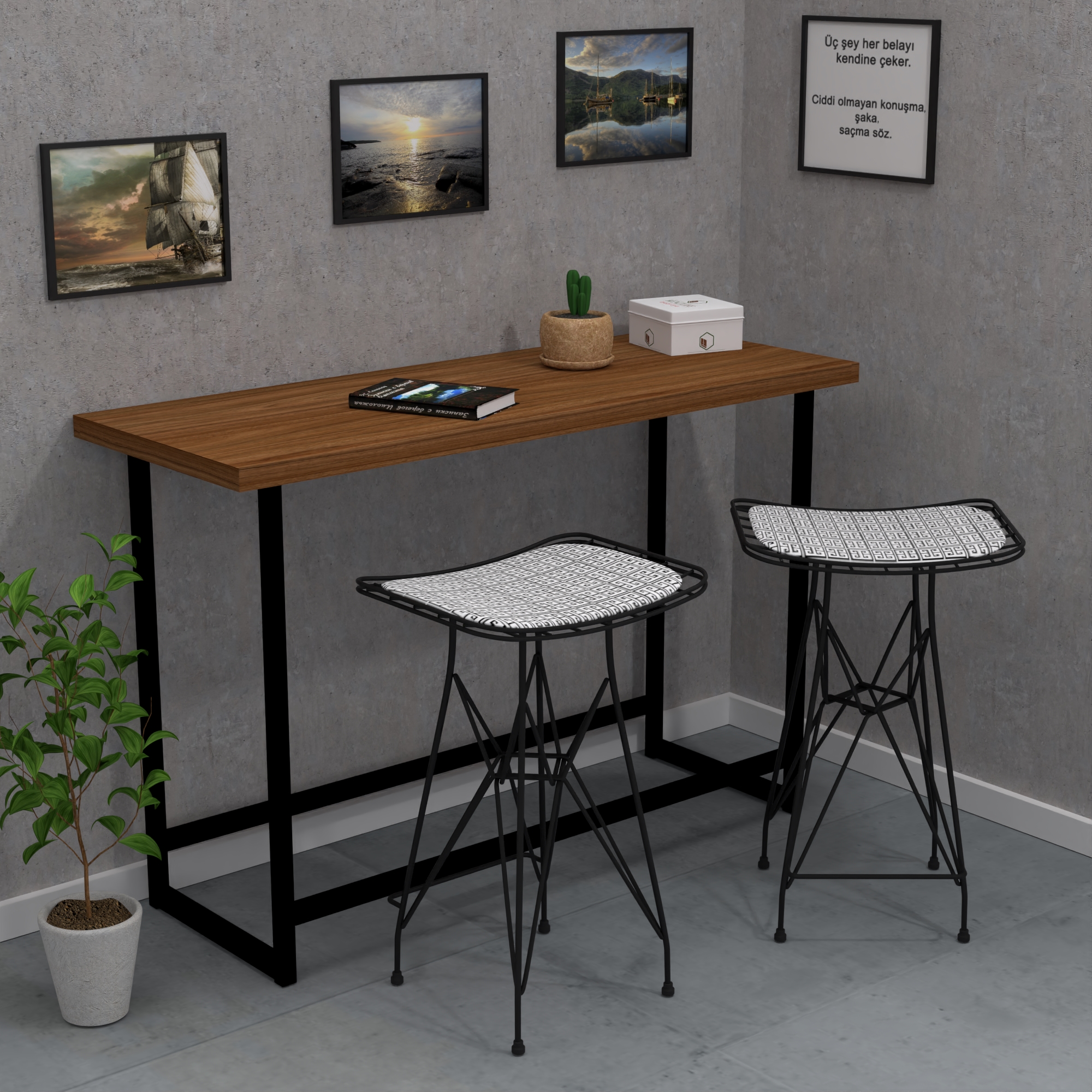 Knsz kafes tel bar taburesi 1 li artis65 syhtalen ofis cafe bahçe mutfak