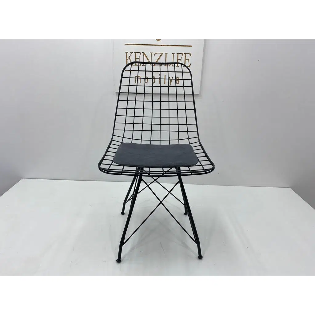 Knsz kafes tel sandalyesi 1 li mazlum syhantrasit kumaş ofis cafe bahçe mutfak