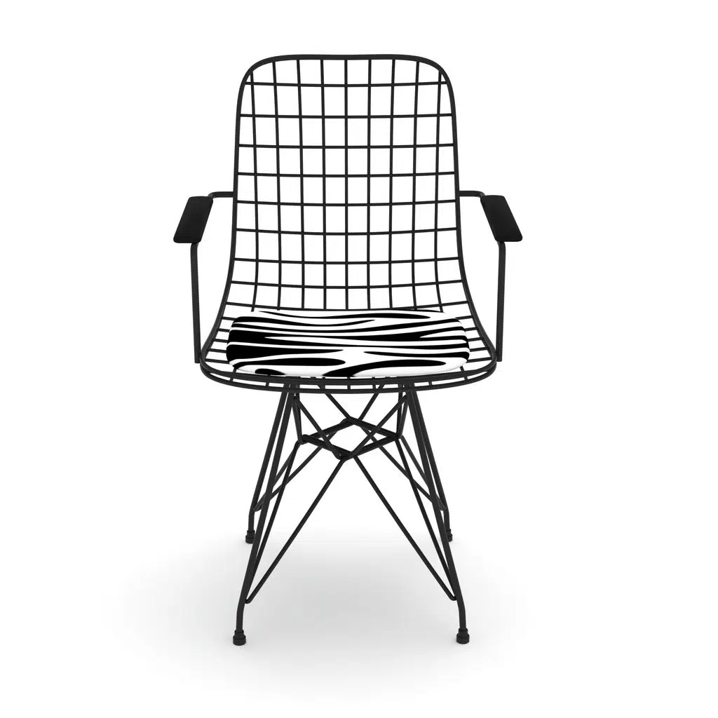 Knsz kafes tel sandalyesi 1 li mazlum syhbonar kolçaklı ofis cafe bahçe mutfak