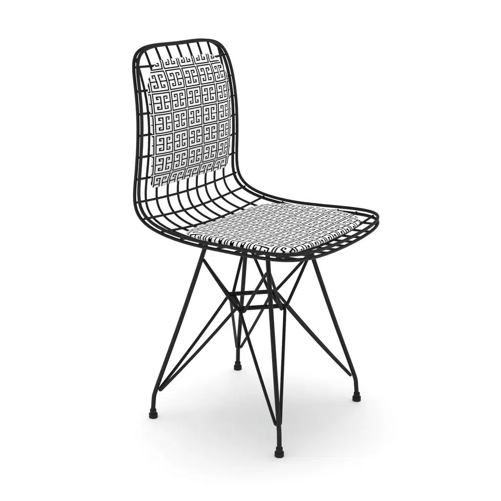 Knsz kafes tel sandalyesi 1 li mazlum syhtalen sırtminderli ofis cafe bahçe mutfak