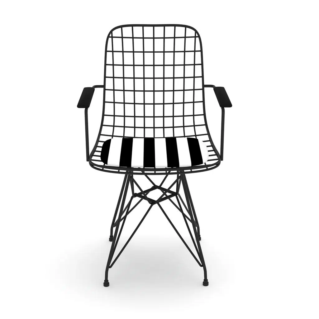 Knsz kafes tel sandalyesi 1 li mazlum syhtuan kolçaklı ofis cafe bahçe mutfak