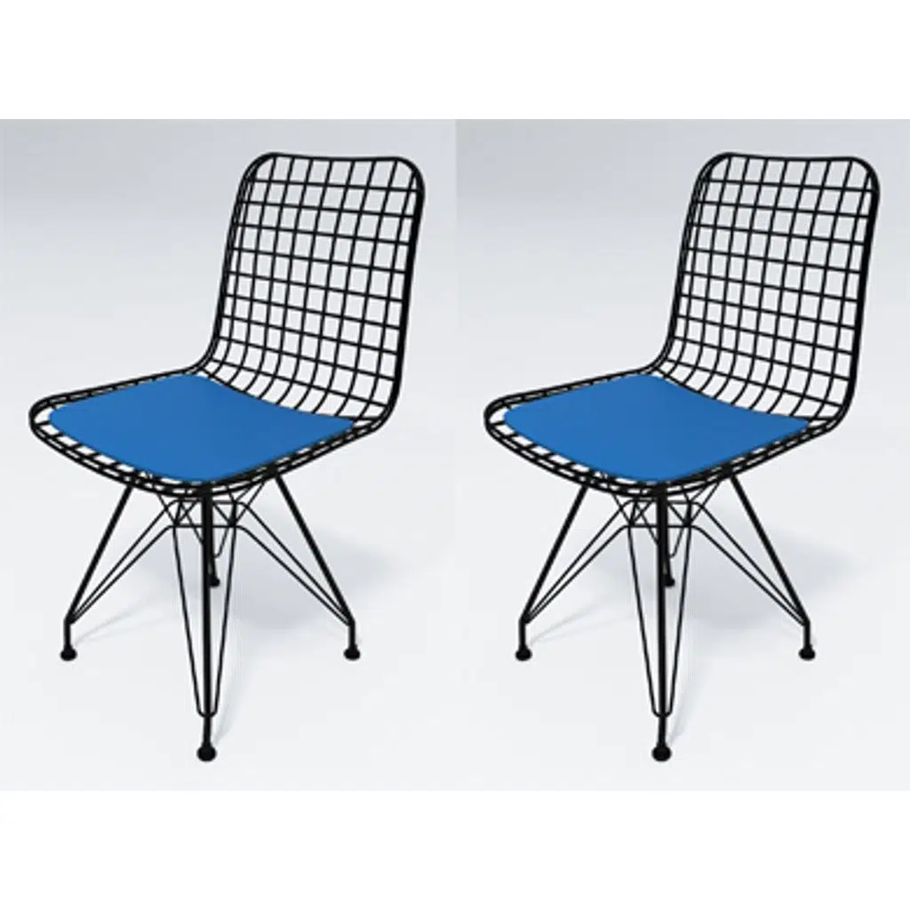 Knsz kafes tel sandalyesi 2 li mazlum syhmvi ofis cafe bahçe mutfak