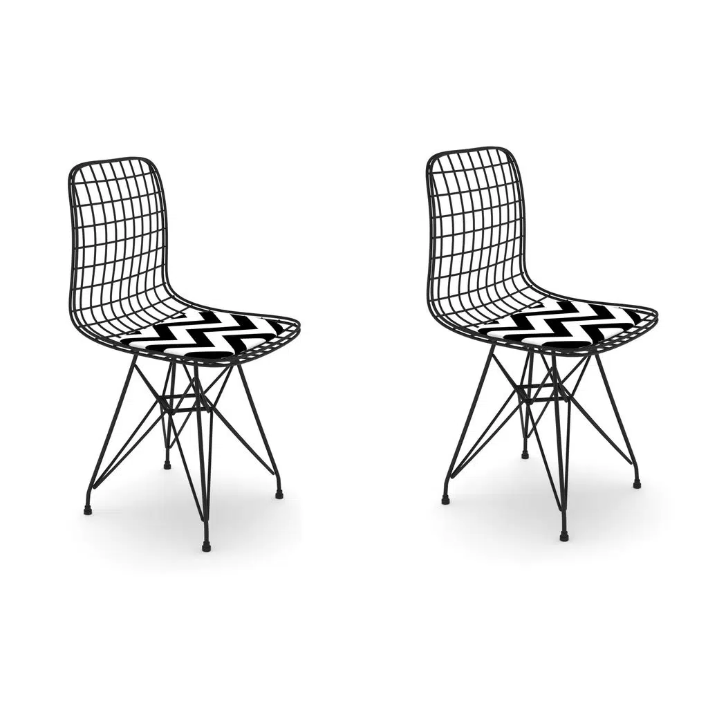 Knsz kafes tel sandalyesi 2 li mazlum syhaldo ofis cafe bahçe mutfak