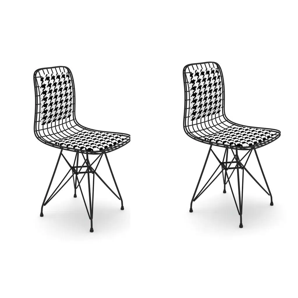 Knsz kafes tel sandalyesi 2 li mazlum syhkono sırtminderli ofis cafe bahçe mutfak