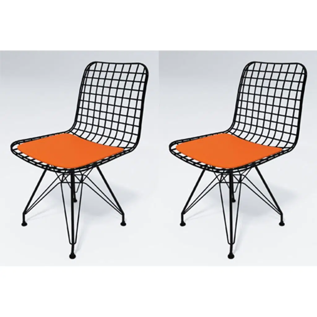 Knsz kafes tel sandalyesi 2 li mazlum syhtrn ofis cafe bahçe mutfak