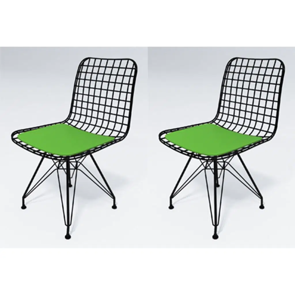 Knsz kafes tel sandalyesi 2 li mazlum syhyşl ofis cafe bahçe mutfak