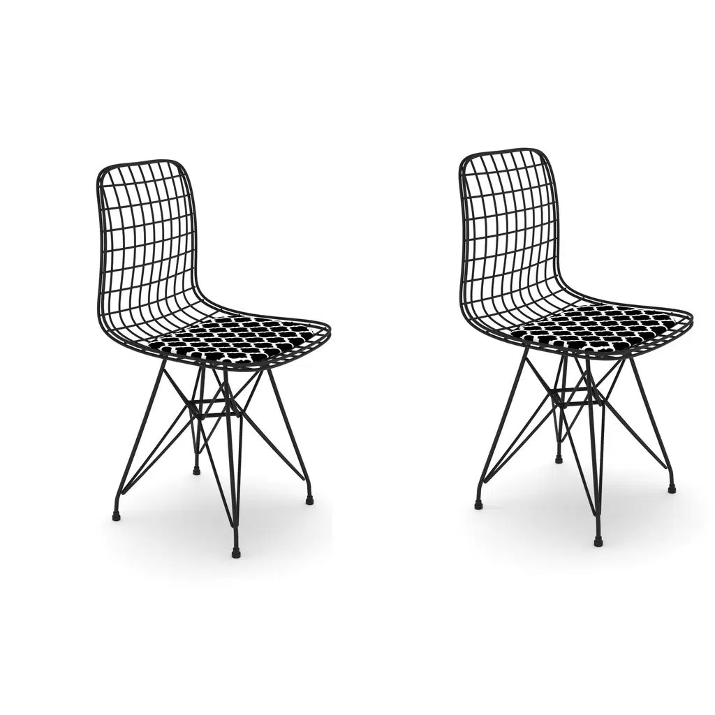 Knsz kafes tel sandalyesi 2 li mazlum syhviona ofis cafe bahçe mutfak