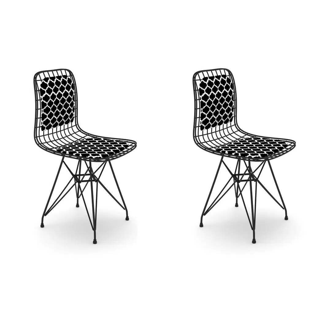 Knsz kafes tel sandalyesi 2 li mazlum syhviona sırtminderli ofis cafe bahçe mutfak