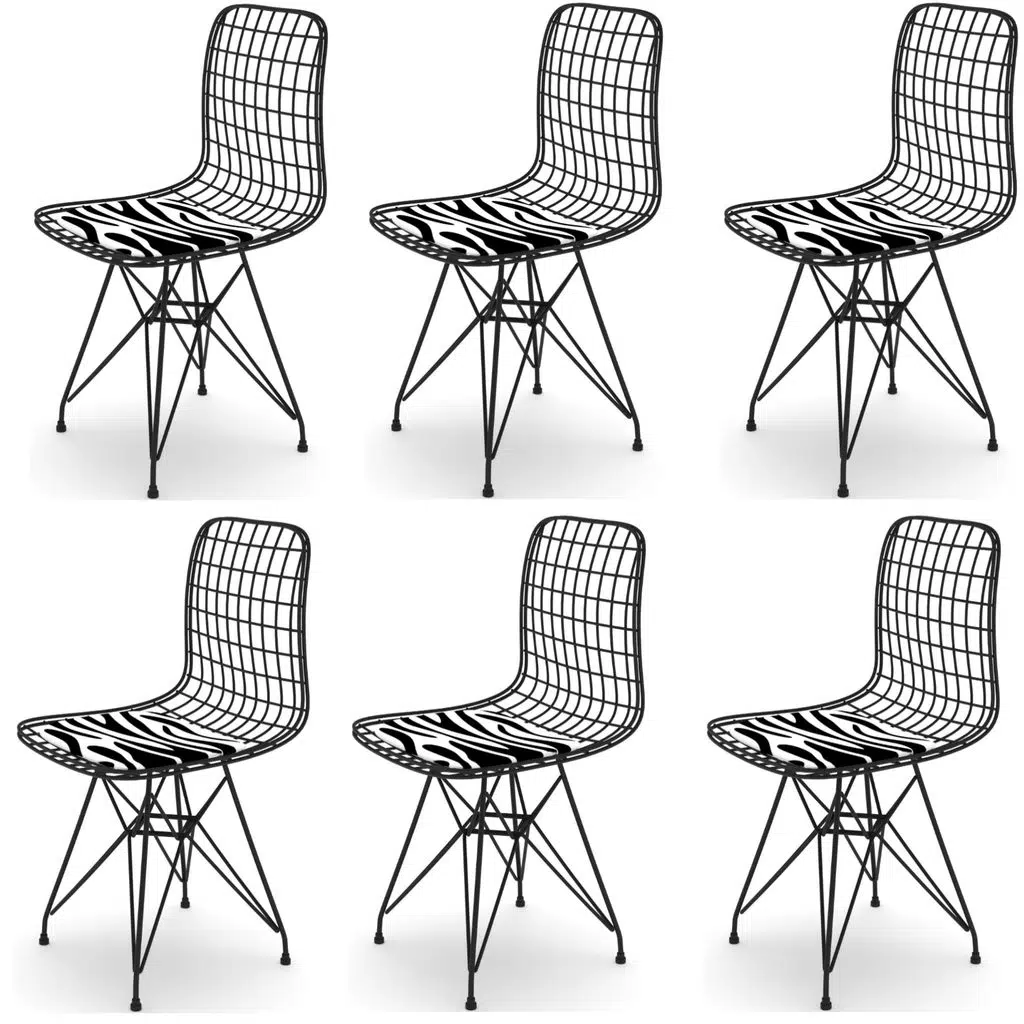 Knsz kafes tel sandalyesi 6 lı mazlum syhbonar ofis cafe bahçe mutfak