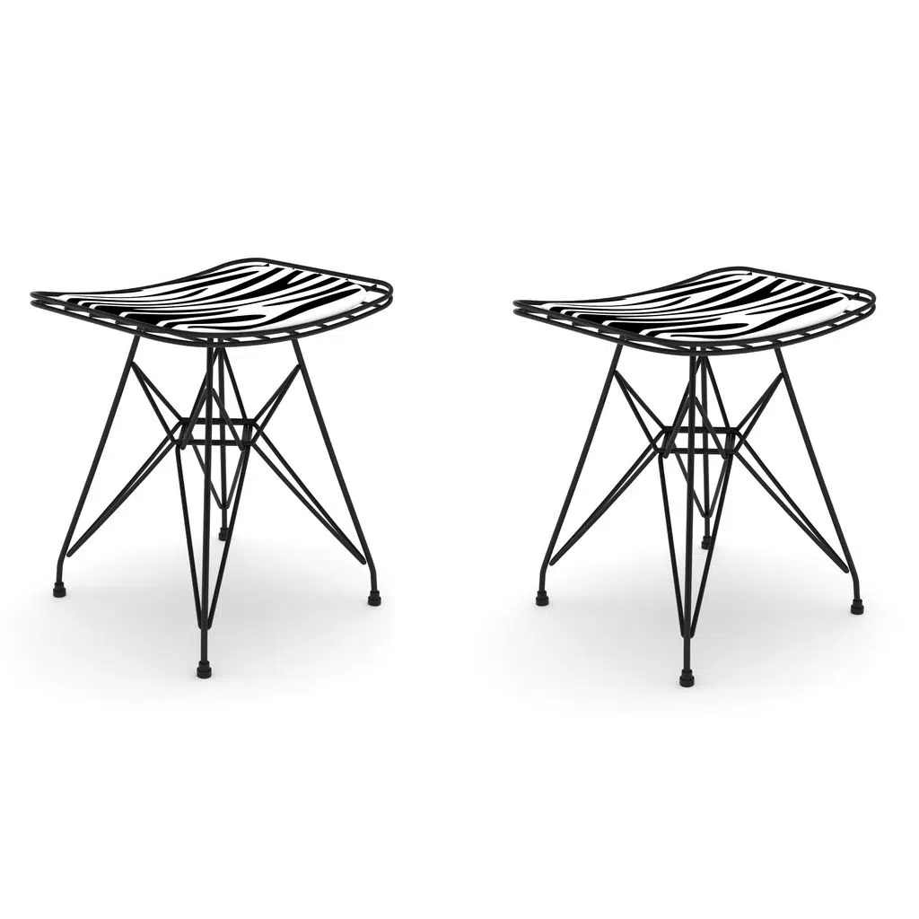 Knsz kafes tel sandalyesi taburesi 2 li mutlu syhbonar ofis cafe bahçe mutfak