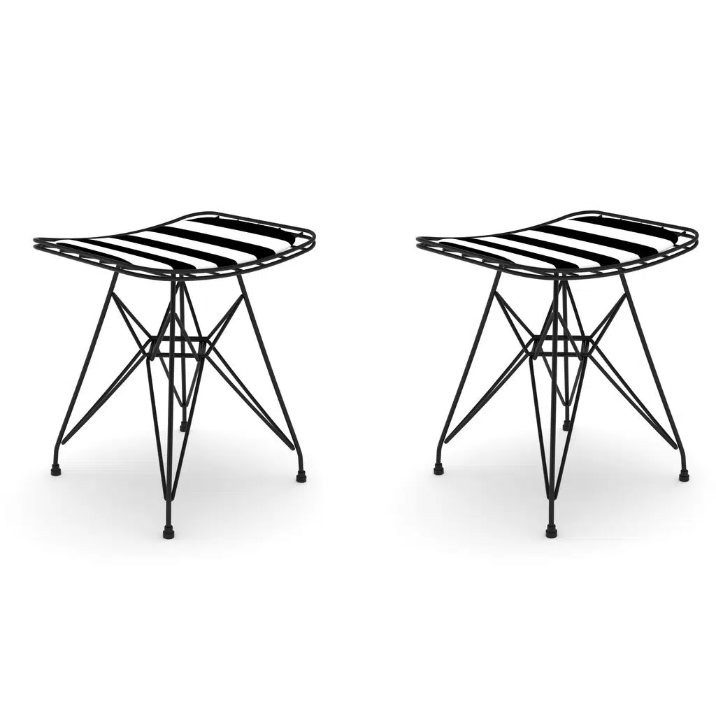 Knsz kafes tel sandalyesi taburesi 2 li mutlu syhtuan ofis cafe bahçe mutfak