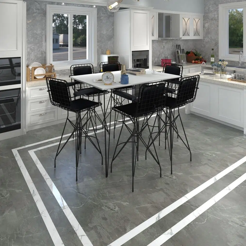 Knsz masa sandalye takımı hem105zengin byzsyh 130*070 6 sandalye syhsyh kolçaklı sırt minderli