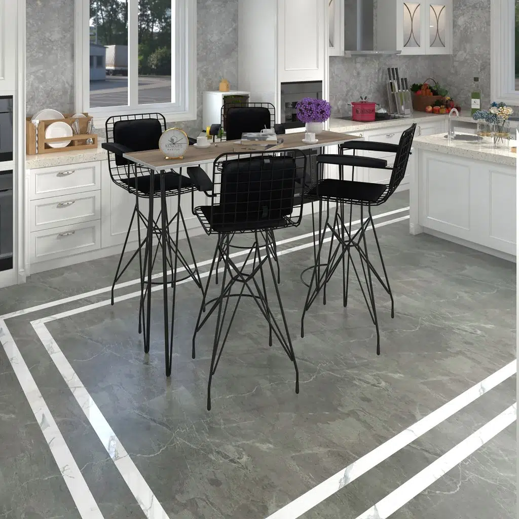 Knsz masa sandalye takımı hem105zengin crdsyh 140*040 4 sandalye syhsyh kolçaklı sırt minderli