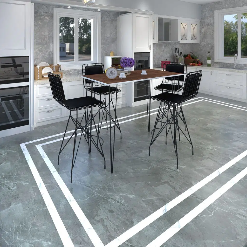 Knsz masa sandalye takımı hem105zengin cvzsyh 130*070 4 sandalye syhsyh sırt minderli