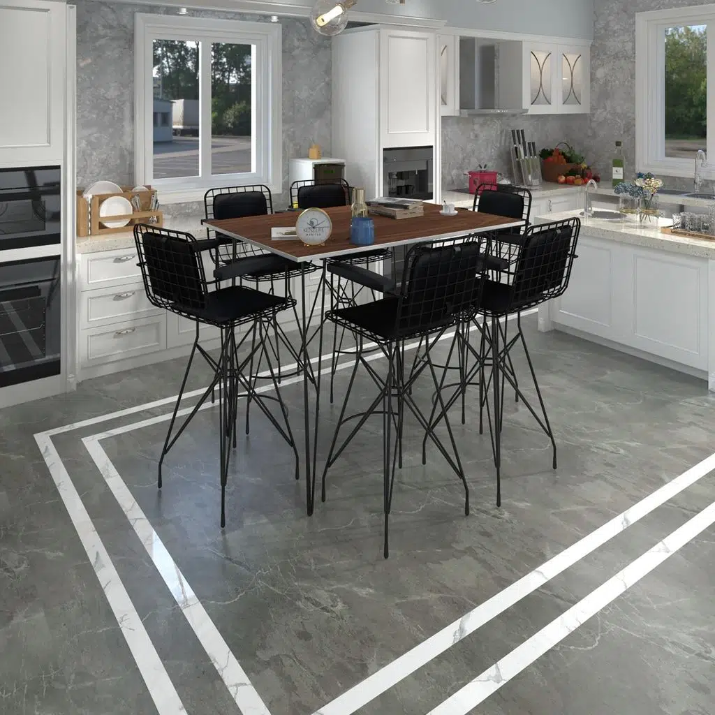 Knsz masa sandalye takımı hem105zengin cvzsyh 130*070 6 sandalye syhsyh kolçaklı sırt minderli