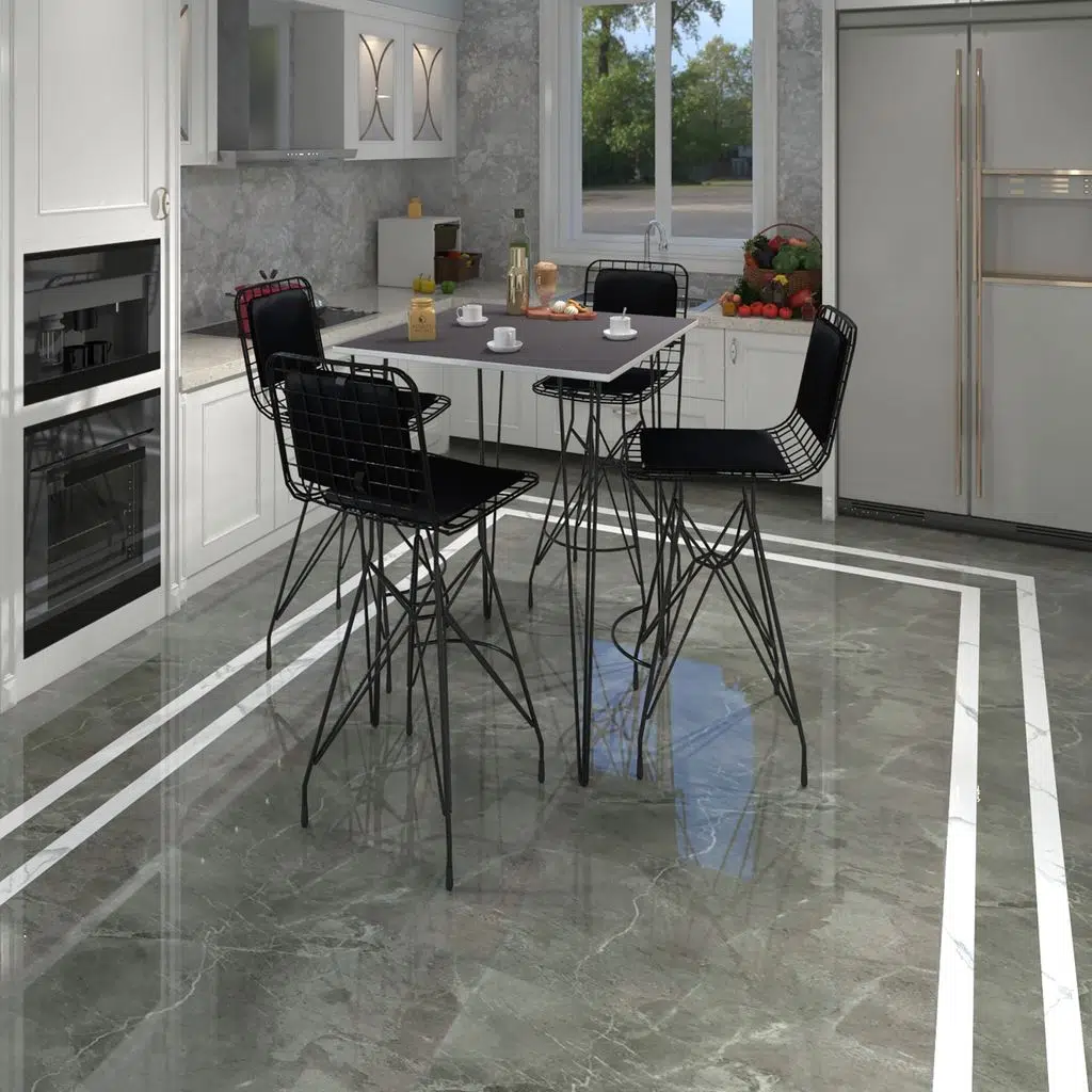 Knsz masa sandalye takımı hem105zengin grisyh 080*080 4 sandalye syhsyh sırt minderli