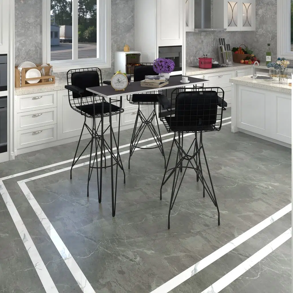 Knsz masa sandalye takımı hem105zengin grisyh 120*040 3 sandalye syhsyh kolçaklı sırt minderli