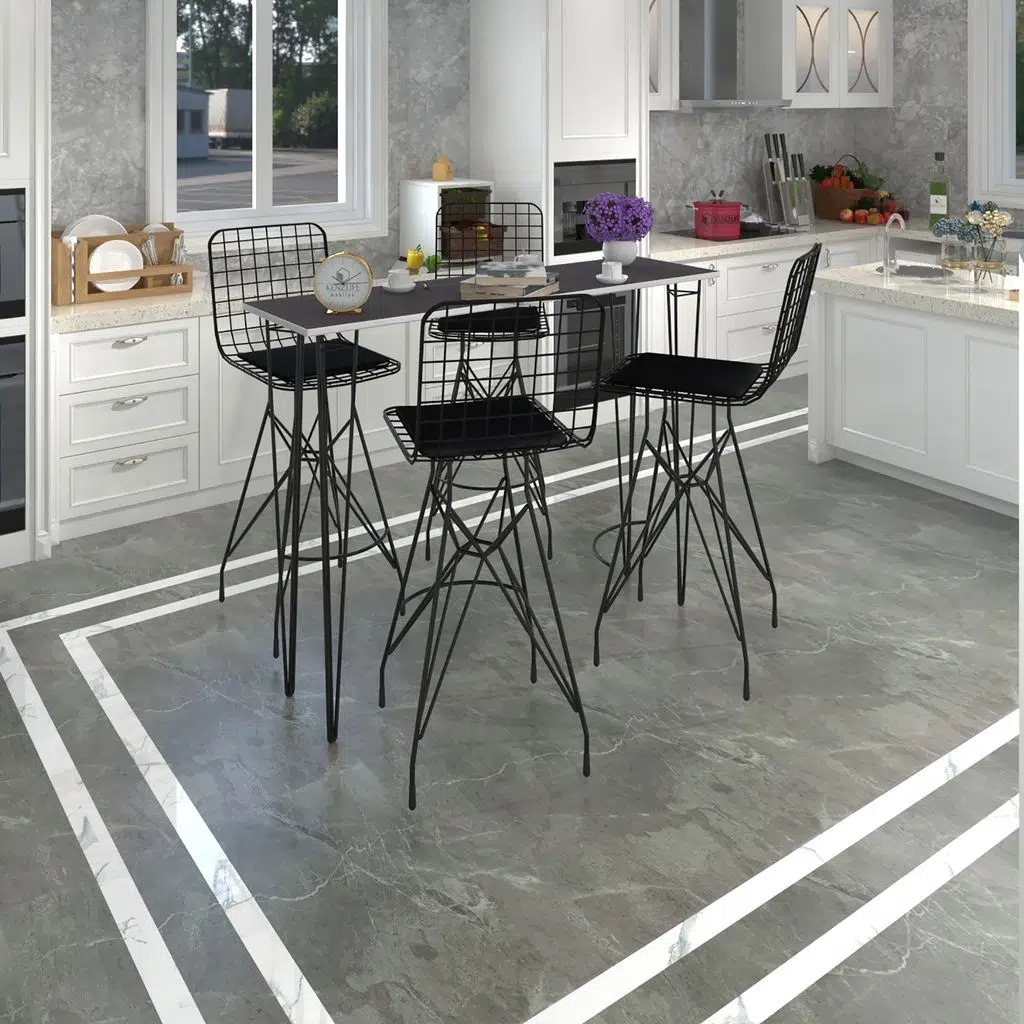 Knsz masa sandalye takımı hem105zengin grisyh 140*040 4 sandalye syhsyh