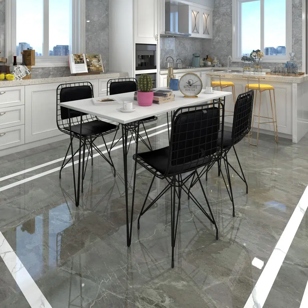 Knsz masa sandalye takımı hem75mazlum byzsyh 130*070 sm 4 sandalye syhsyh sırt minderli