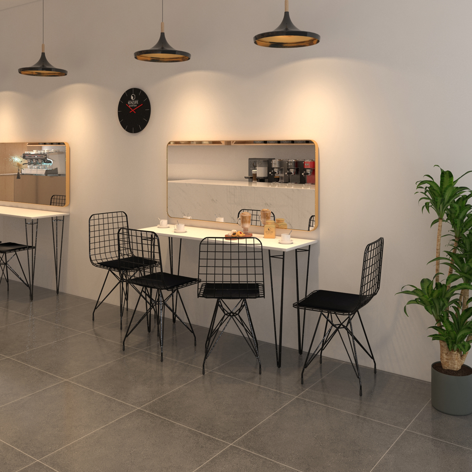 Knsz masa sandalye takımı hem75mazlum byzsyh 140*040 4 sandalye syhsyh