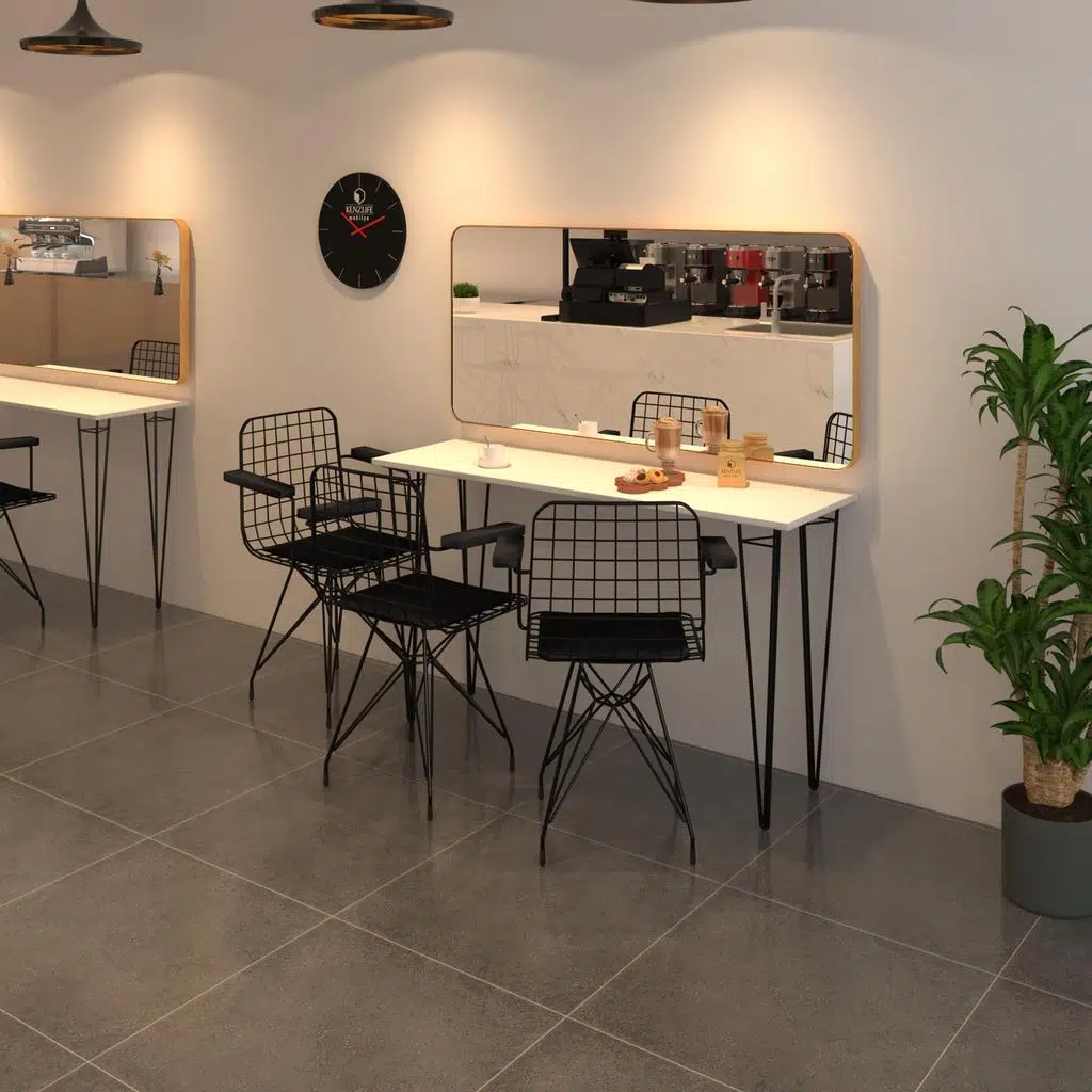 Knsz masa sandalye takımı hem75mazlum byzsyh 140*040 klç 3 sandalye syhsyh kolçaklı