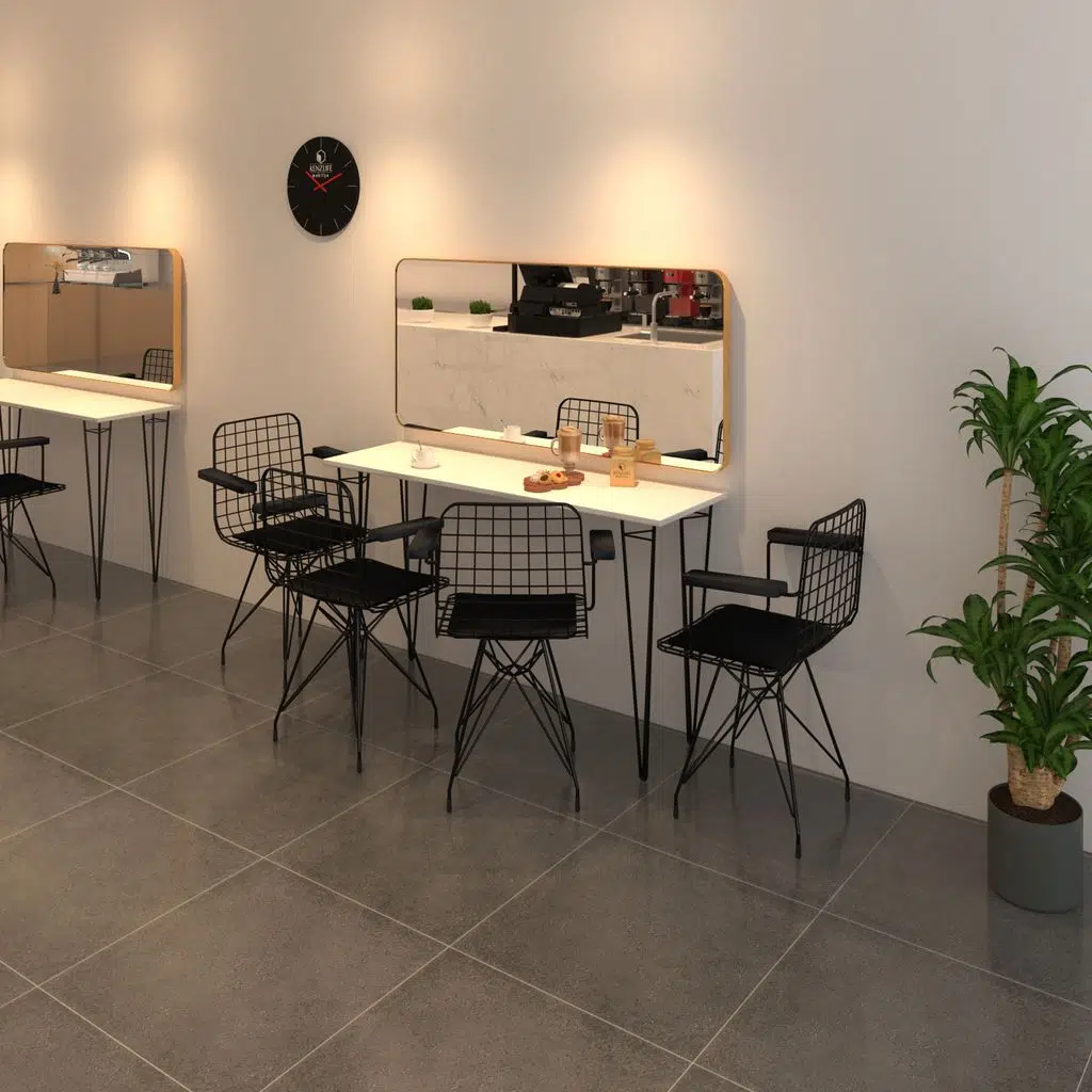 Knsz masa sandalye takımı hem75mazlum byzsyh 140*040 klç 4 sandalye syhsyh kolçaklı