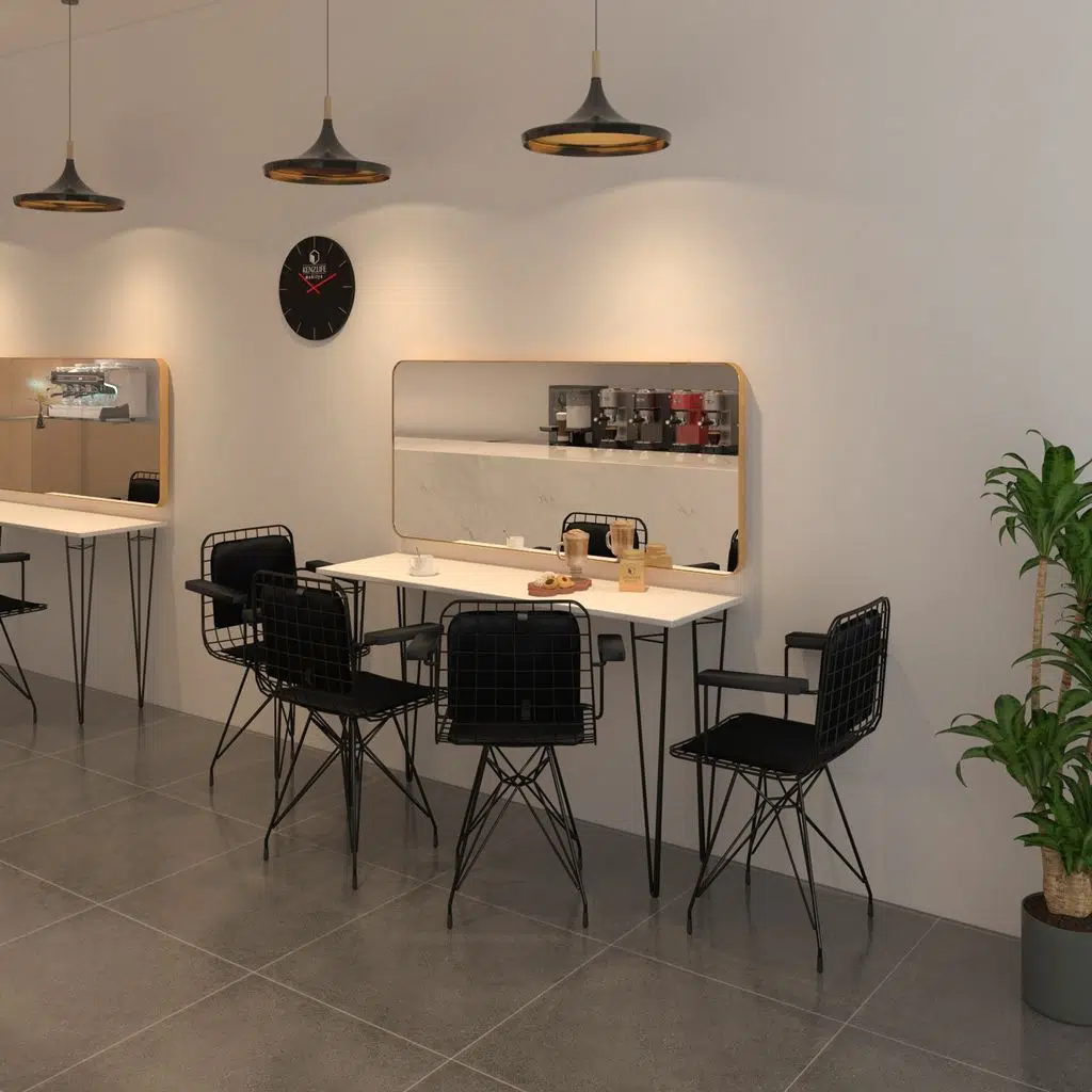 Knsz masa sandalye takımı hem75mazlum byzsyh 140*040 klçsm 4 sandalye syhsyh kolçaklı sırt minderli