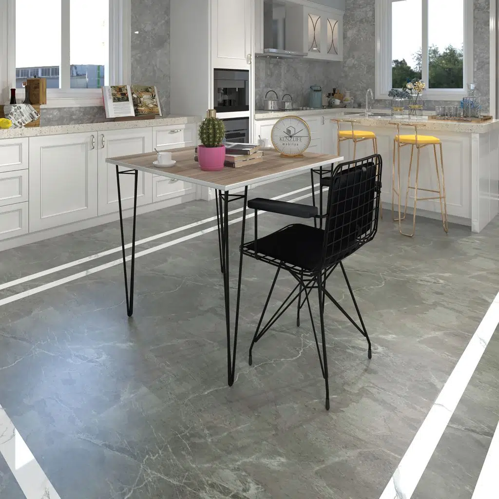 Knsz masa sandalye takımı hem75mazlum crdsyh 060*060 klçsm 1 sandalye syhsyh kolçaklı sırt minderli