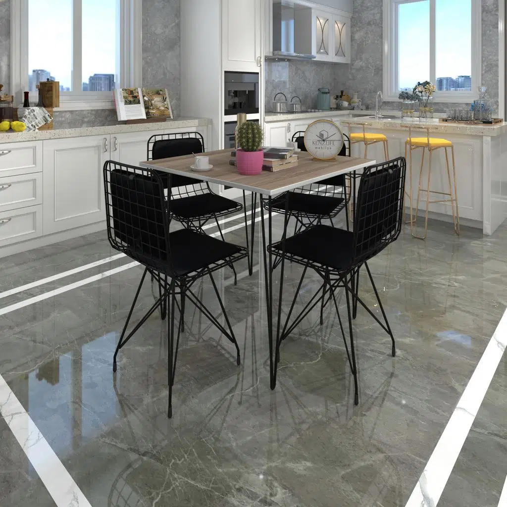 Knsz masa sandalye takımı hem75mazlum crdsyh 080*080 sm 4 sandalye syhsyh sırt minderli