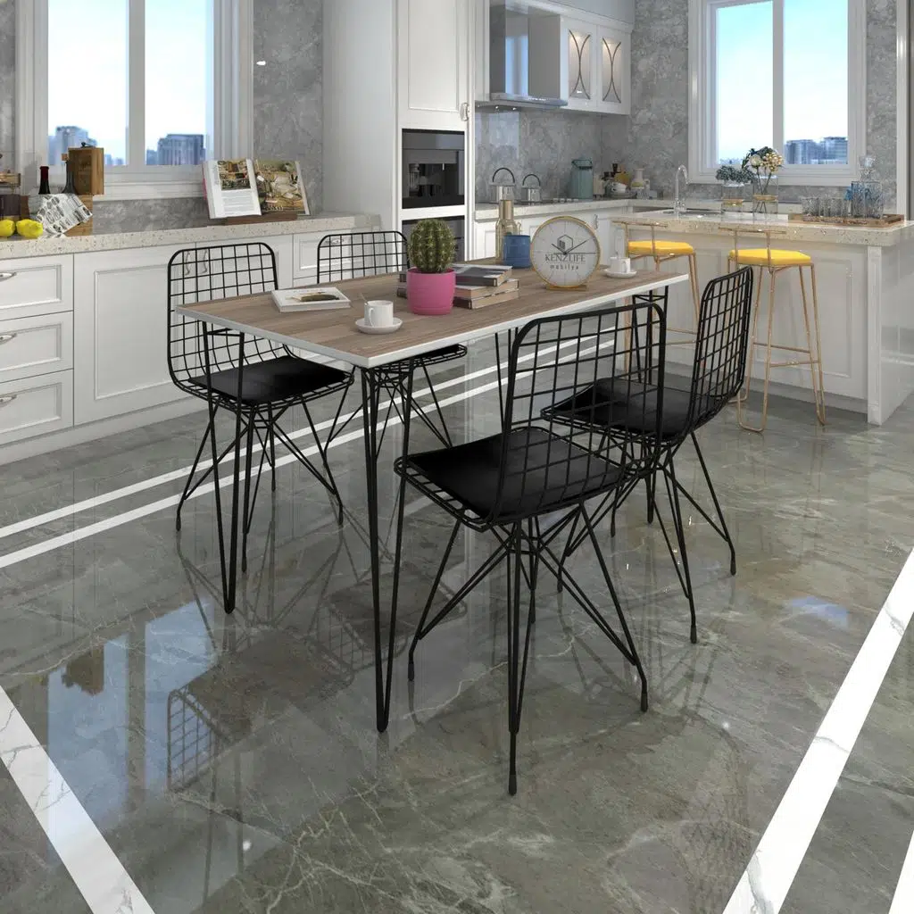 Knsz masa sandalye takımı hem75mazlum crdsyh 100*070 4 sandalye syhsyh