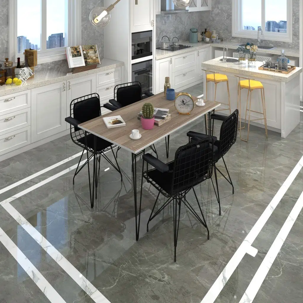 Knsz masa sandalye takımı hem75mazlum crdsyh 130*070 klçsm 4 sandalye syhsyh kolçaklı sırt minderli