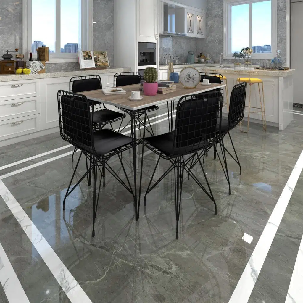 Knsz masa sandalye takımı hem75mazlum crdsyh 130*070 sm 6 sandalye syhsyh sırt minderli