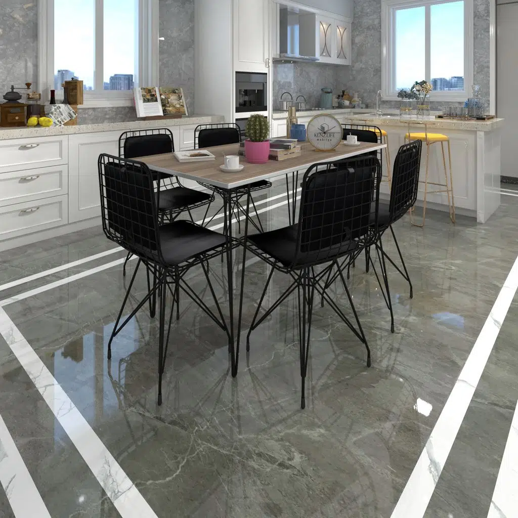 Knsz masa sandalye takımı hem75mazlum crdsyh 130*090 sm 6 sandalye syhsyh sırt minderli