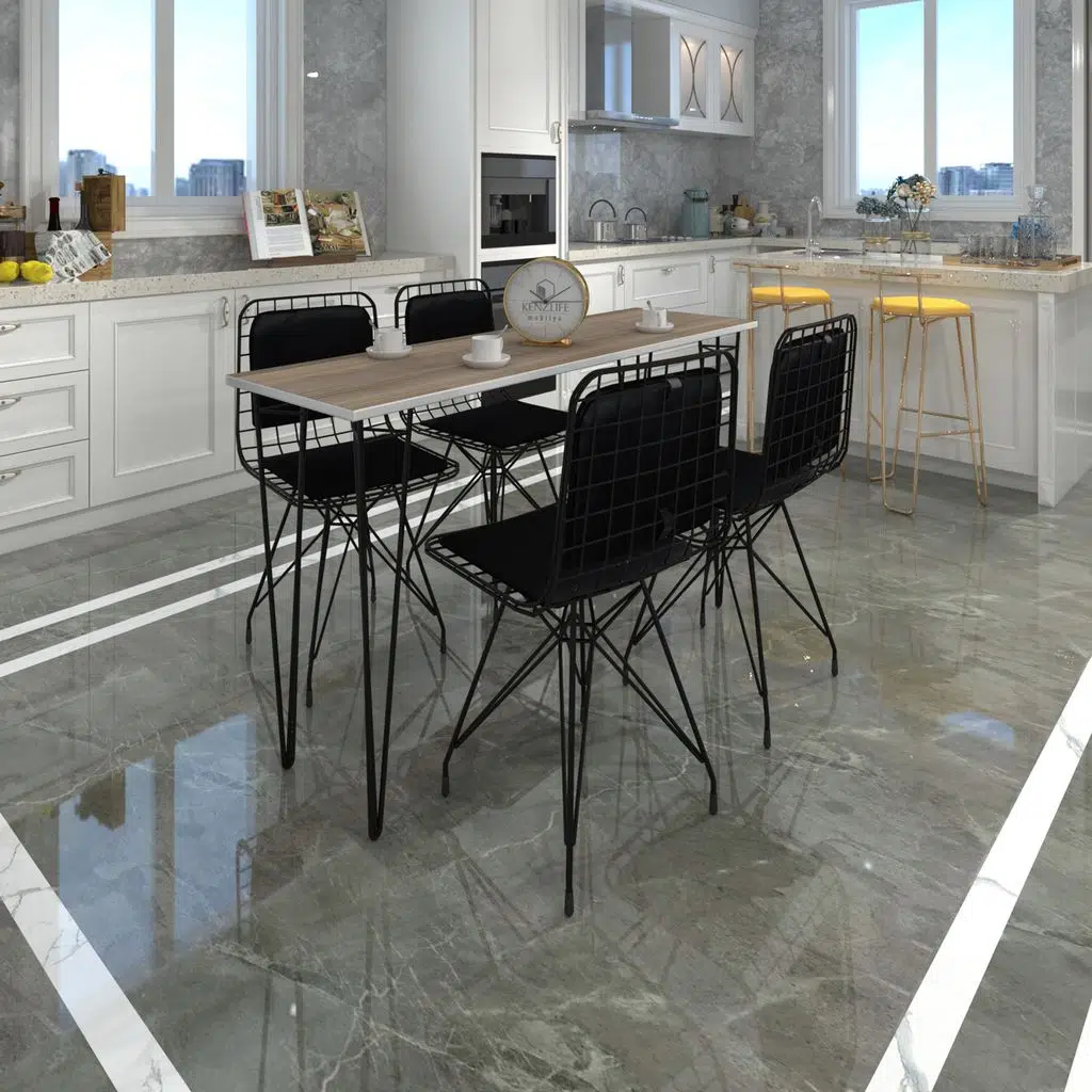 Knsz masa sandalye takımı hem75mazlum crdsyh 140*040 sm 4 sandalye syhsyh sırt minderli