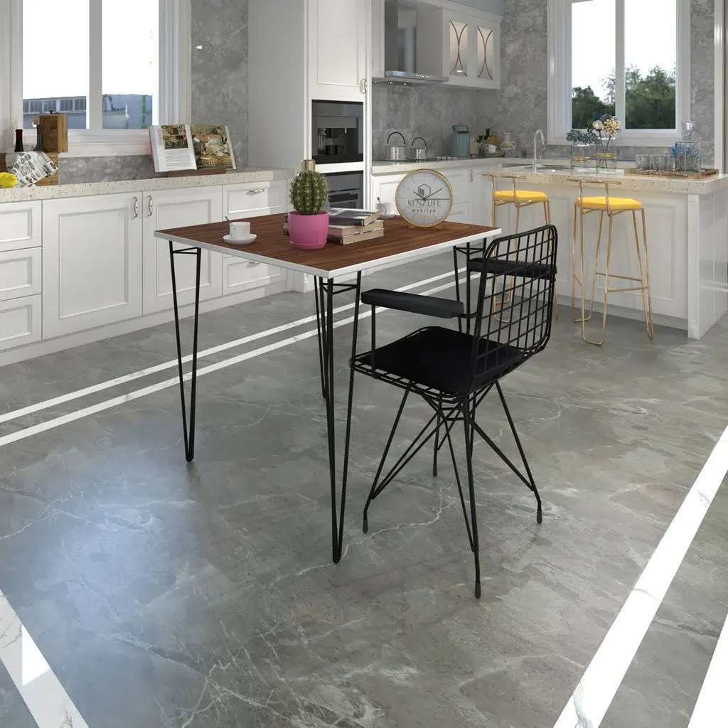 Knsz masa sandalye takımı hem75mazlum cvzsyh 060*060 klç 1 sandalye syhsyh kolçaklı