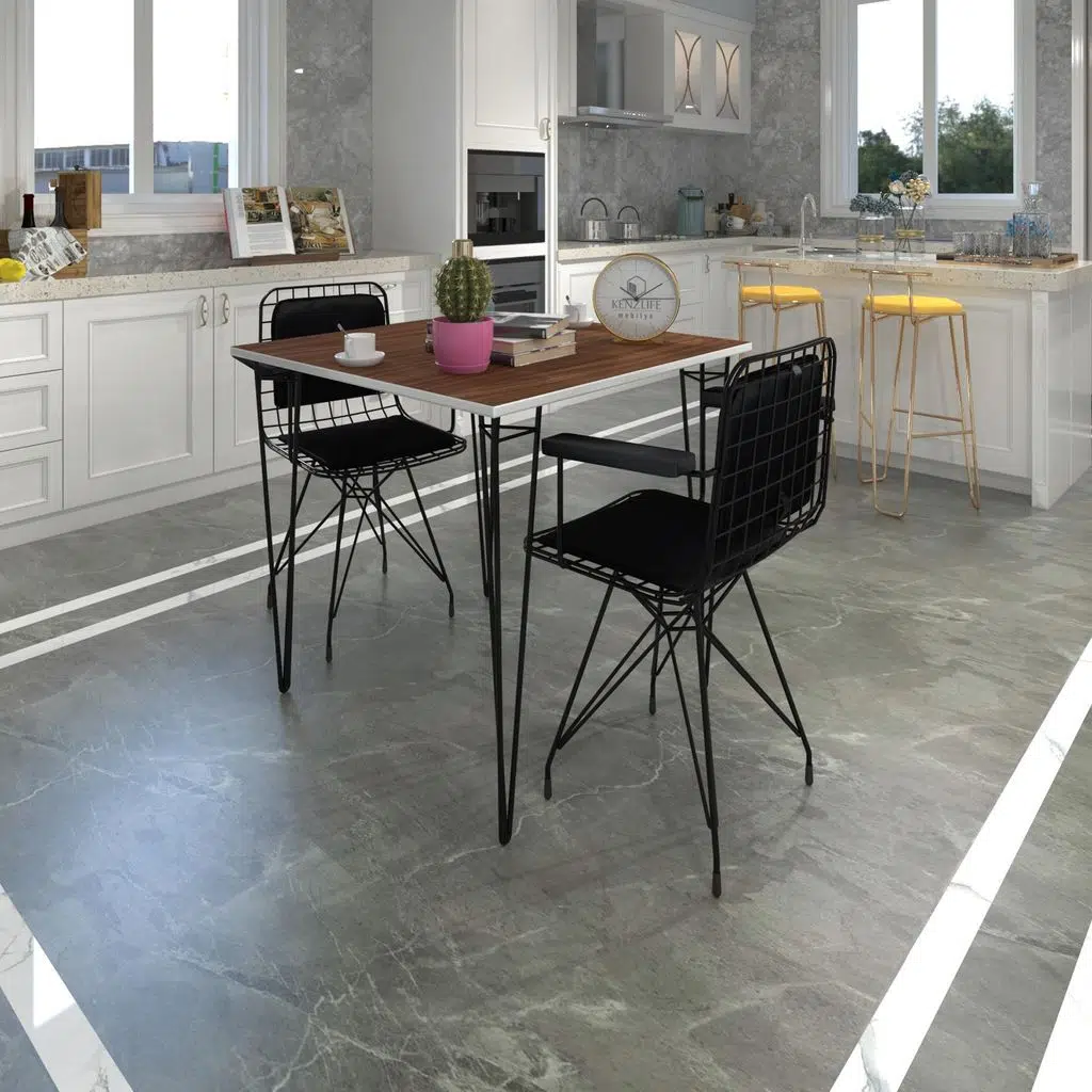 Knsz masa sandalye takımı hem75mazlum cvzsyh 060*060 klçsm 2 sandalye syhsyh kolçaklı sırt minderli