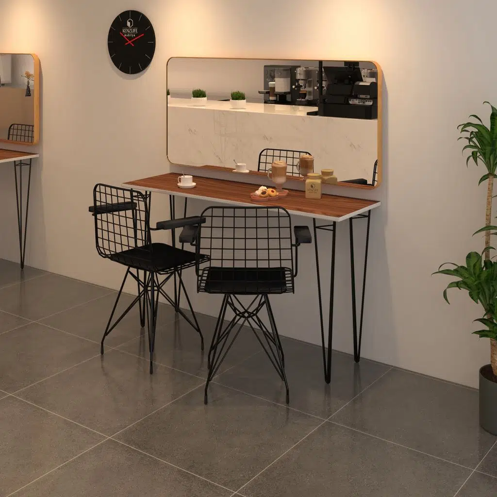 Knsz masa sandalye takımı hem75mazlum cvzsyh 100*040 klç 2 sandalye syhsyh kolçaklı