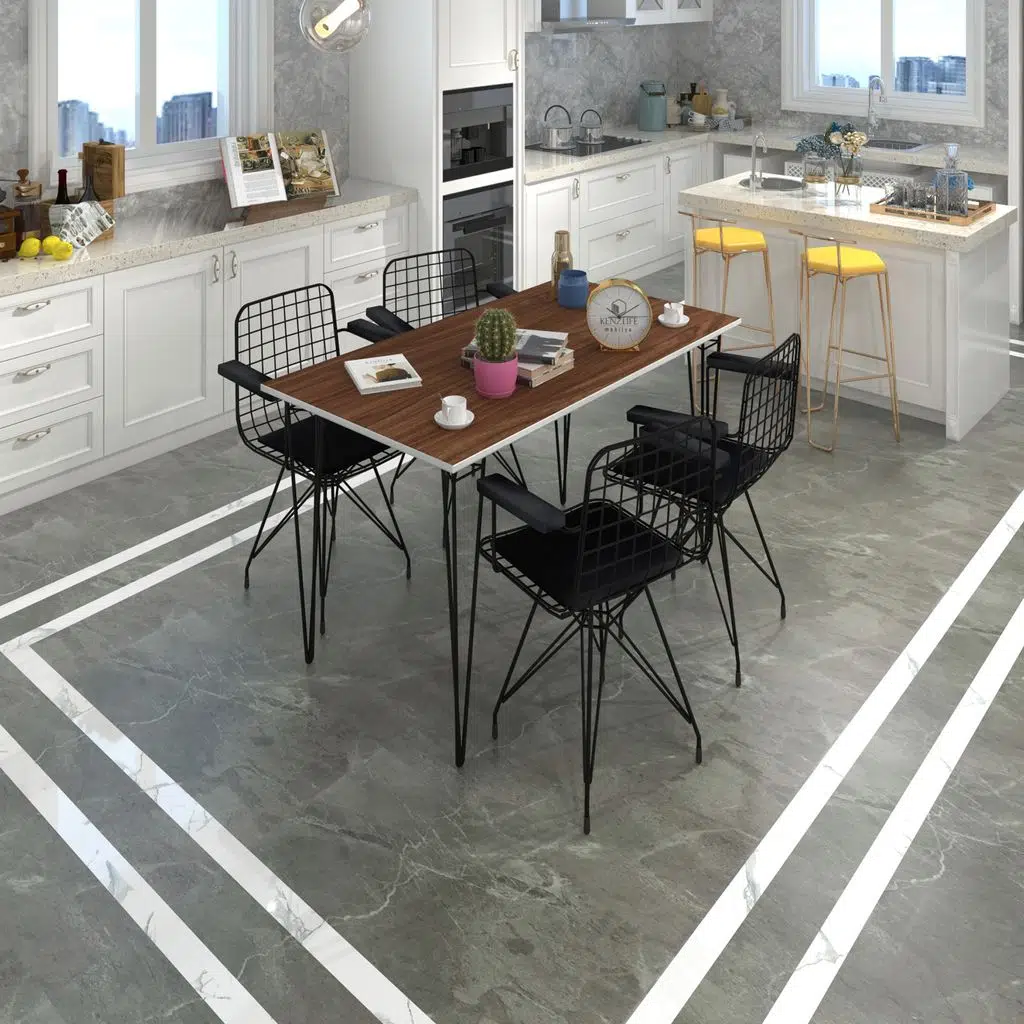 Knsz masa sandalye takımı hem75mazlum cvzsyh 130*070 klç 4 sandalye syhsyh kolçaklı