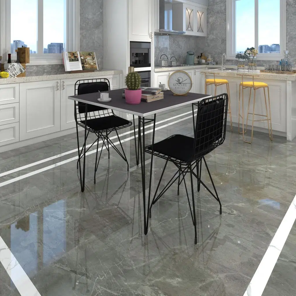 Knsz masa sandalye takımı hem75mazlum grisyh 060*060 sm 2 sandalye syhsyh sırt minderli