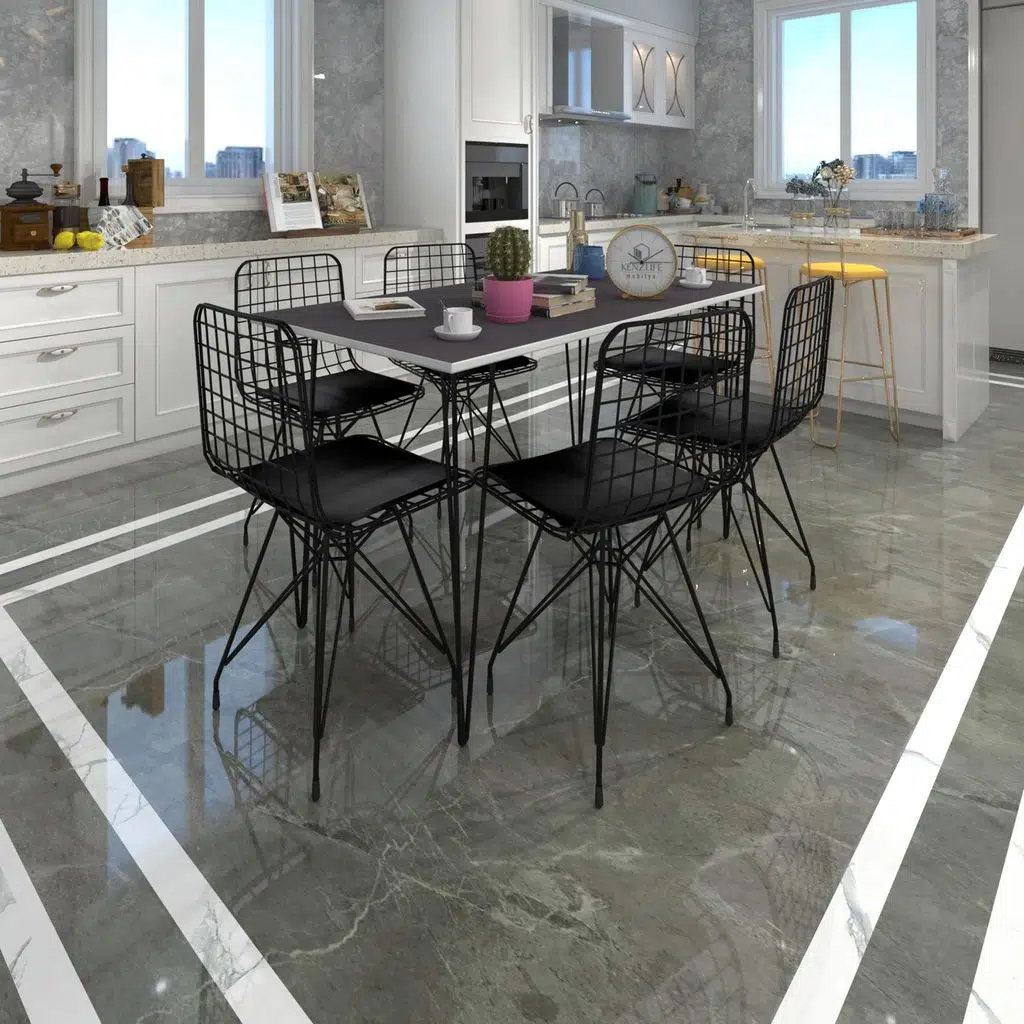 Knsz masa sandalye takımı hem75mazlum grisyh 130*070 6 sandalye syhsyh