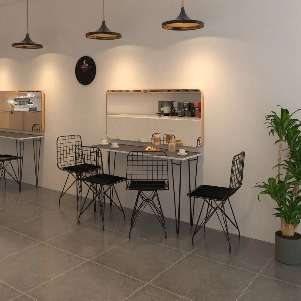 Knsz masa sandalye takımı hem75mazlum grisyh 140*040 4 sandalye syhsyh