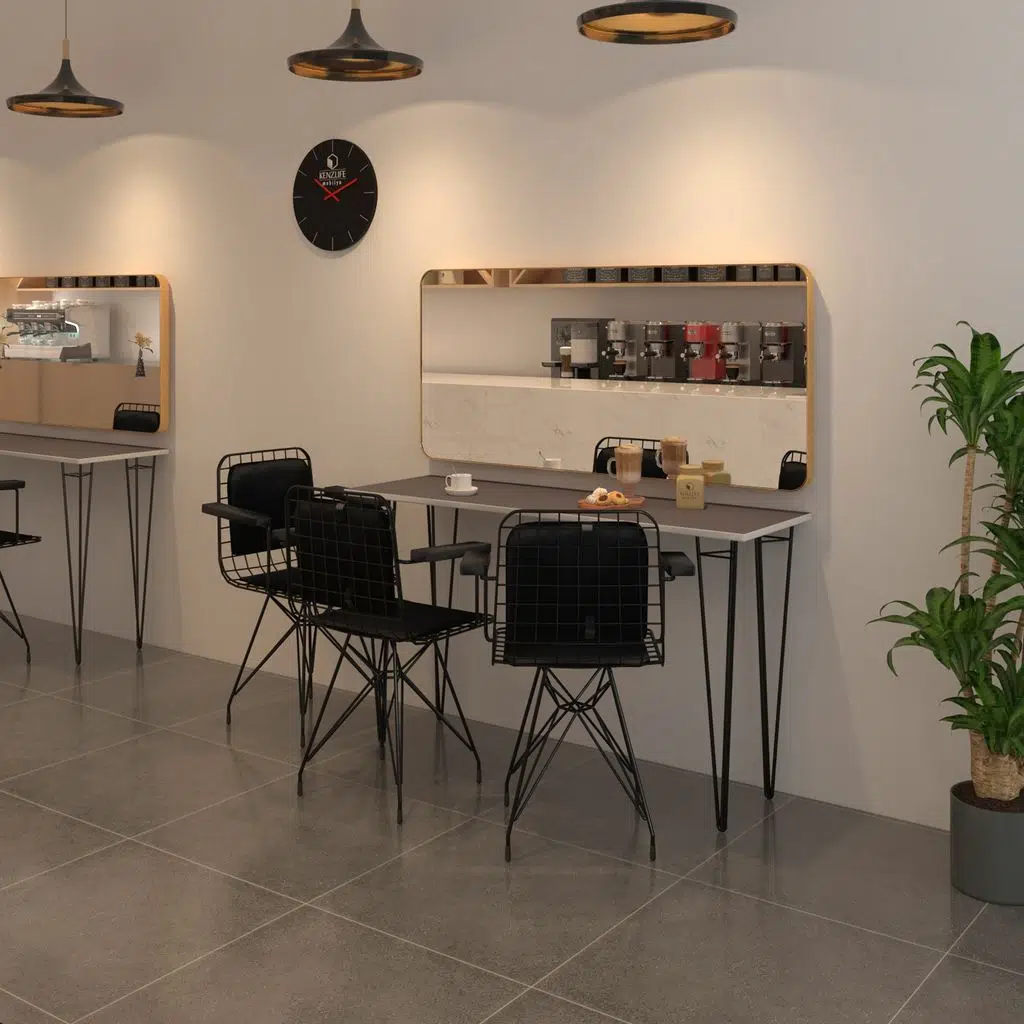 Knsz masa sandalye takımı hem75mazlum grisyh 140*040 klçsm 3 sandalye syhsyh kolçaklı sırt minderli