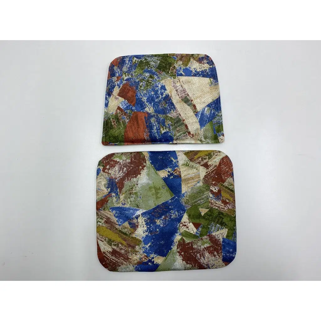 Knsz minder seti 1 li mazlum geometrik desen oturma ve sırt tel sandalyesi minderi bir arada