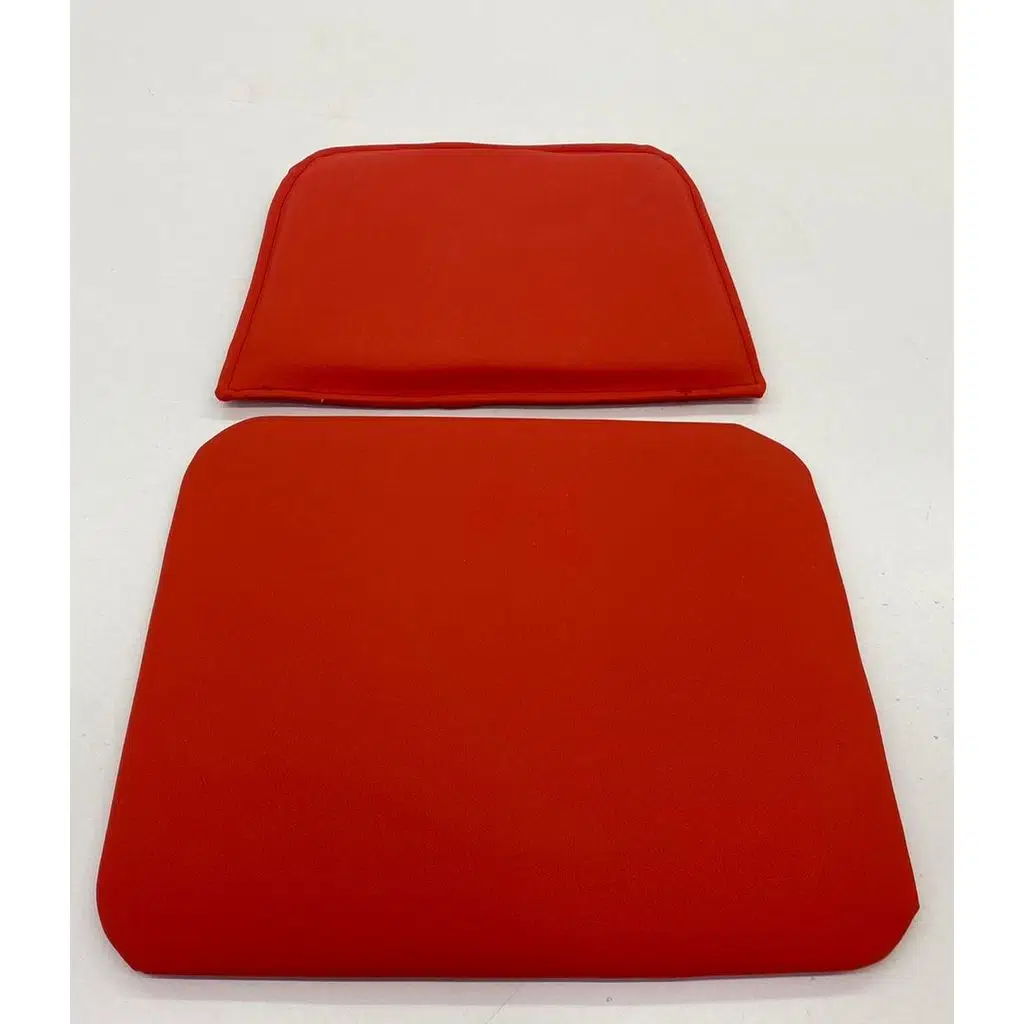 Knsz minder seti 1 li zng&mğr&uslu krm suni deri tel bar sandalyesi oturma ve sırt minderi set